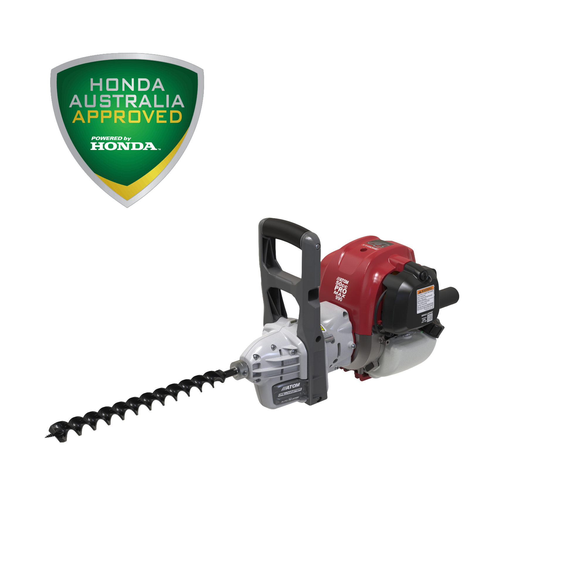 990 4-STROKE DRILLMASTER PRO-MAX — Atom outdoor power equipment