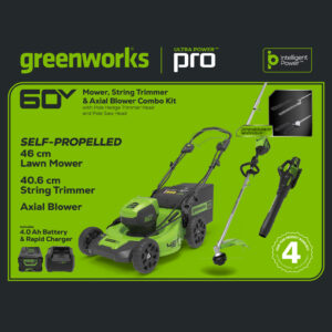 Greenworks 60V 46cm Self-Propelled Lawnmower Start Up Kit product image