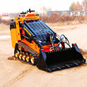 OzDiggers OD-135T tracked mini skid steer loader with 4-in-1 bucket